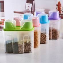 Plastic Kitchen Food Cereal Grain Bean Rice Storage Box Case Container Dispenser 2024 - buy cheap