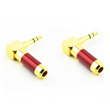 5pcs\lot angle male Pailiccs 3.5mm Setero Plug Headphone Plug Gold 2024 - buy cheap