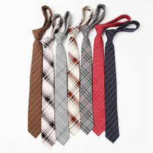 Corbatas de marca para hombre, 100% algodón, corbata informal estrecha a cuadros para hombre, Corbatas finas para fiesta de novio 2024 - compra barato