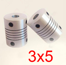 30pcs/lot 3x5 CNC Motor Jaw Shaft Coupler screw encoder 3mm to 5mm 3 to 5 Flexible Coupling 19mm OD 25mm length 2024 - buy cheap