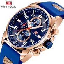 Brand Sport Watches Mens Wristwatch Silicone Strap Quartz Chronograph Wrist Watch MINIFOCUS Fashion Luxury Men Relogio Masculino 2024 - compre barato