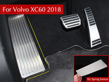 For 2017 2018 2019 Volvo XC60 XC 60 Stainless Steel Footrest Rest Pedal Plate Accelerator Car Interior Accessories Car Styling 2024 - buy cheap