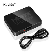 Kebidu HDCP 4K Full HD 1080p Video HDMI-compatible Splitter Switcher 1 in 2 Out Amplifier Dual Display For HDTV DVD PS3 Xbox 2024 - buy cheap