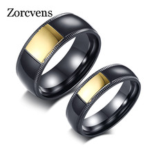 ZORCVENS High Quality Black 316L Stainless Steel Punk Cool Men Vintage Jewelry Fashion Wedding Ring for Man Woman 2024 - buy cheap