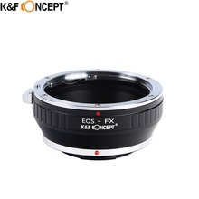 Adaptador para lentes de câmera, k & f concept de câmera, anel para canon eos, ótimo para fotos fujifilm x 2024 - compre barato