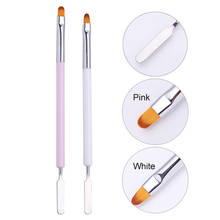 Двухсторонняя акриловая уф-гелевая ручка для рисования, уф-ручка для наращивания, розовый, белый, сделай сам 2024 - купить недорого