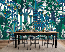 beibehang Customized personality photo mural wallpaper European retro nostalgic abstract rainforest plant 3d wallpaper painting 2024 - buy cheap