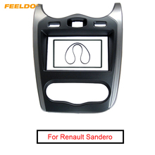 FEELDO-Marco de Panel de controles para coche, Kit de montaje de Radio Estéreo 2 DIN para Renault Sandero 2013 2024 - compra barato
