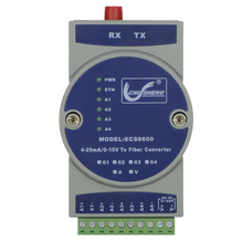 Ecs8601 conversor de sinal de transceptor óptico analógico, 1 canal 4-20ma voltagem/0-10v corrente para fibra 2024 - compre barato
