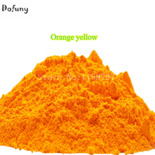 NEON Orange-Yellow Color Shiny Fluorescence Pigment Phosphor Powder 100g/lot Decoration Powder Fluorescent Painting Free ship 2024 - buy cheap