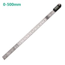 1Pcs 500mm Digital Protractor Inclinometer Goniometer Level Measuring Tool Electronic Stainless Steel Angle Ruler 12inch 2024 - buy cheap