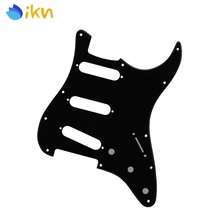 New 1Ply Black Electric Guitar Pickguard Scratch Plate Strat 11 Hole SSS Guitar Accessories 2024 - buy cheap