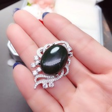 Broche jasper 925, broche de prata esterlina 4*4mm, 7 peças de pedras preciosas 2024 - compre barato