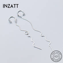 INZATT Exquisite Dangle Drop Earrings Heart Earrings For Women Wedding long Tassel 925 Sterling Silver Jewelry bijoux Gift 2024 - buy cheap
