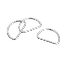 Practical Sewing Tools Iron Based Alloy D Shape Rings Fit Clothing Bag Making Silver Color 30mm(1 1/8") x 20mm( 6/8"), 50 PCs 2024 - buy cheap