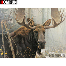 HOMFUN Full Square/Round Drill 5D DIY Diamond Painting "deer"Embroidery Cross Stitch 5D Home Decor A02304 2024 - buy cheap