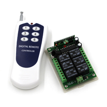 DC 12 V 315/433 7A Interruptor do Relé 6CH Receptor código de aprendizagem RF Controle Remoto Sem Fio para Casa Inteligente Controle SKU: 5432