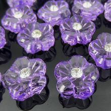 5/8" 15mm Clear Rhinestone Buttons Purple Shank Buttons Fit Sewing Crafts Clothes Accessory Buttons 50pcs/lot 2024 - buy cheap