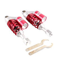 280mm New Motorcycle Aluminum 11'' Air Shock Absorbers Clevis Scooter Moped Red 2Pcs 2024 - buy cheap