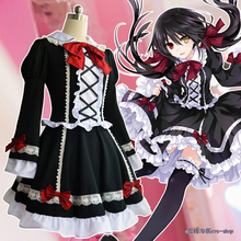 New Anime DATE A LIVE cosplay Tokisaki Kurumi Halloween party woman cosplay Lolita Daily palace dress costume 2024 - buy cheap