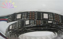 5 м DC5V WS2801IC (256 масштаб) 32 шт. IC, 32 шт. 5050 SMD белый или черный PCB гибкий светодиодный свет/Светодиодная лента WS2801 2024 - купить недорого