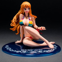 Figura de acción de Anime japonés de 13CM, Bikini de una pieza Nami, bañador Sexy en caja de PVC, juguete de modelos coleccionables 2024 - compra barato