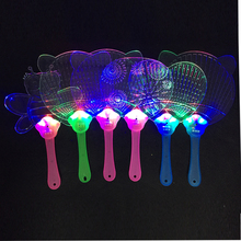 100pcs/lot Detonation Novel Light Shinning Colorful Fan Noctilucent Children Creative Toys Led Flashing Toy glow party supplies 2024 - buy cheap