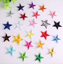 New arrival 10 pcs 4.7cm size Star Shape Embroidered patches iron on sew on popular Motif Applique decor embroidery accessory 2024 - buy cheap