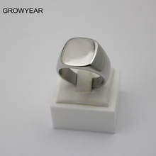 Anel de aço inoxidável faça seu próprio logotipo, anel de dedo para festa de aniversário, de aço inoxidável, masculino e feminino 2024 - compre barato