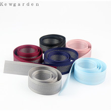 10mm 1cm Silver line Cotton ribbons double face DIY bowknot accessoriessatin ribbon handmade tape 10m/lot 2024 - buy cheap