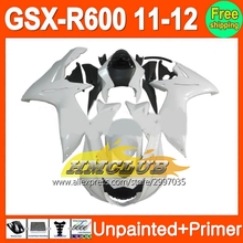 Bodys Unpainted+Primer Fairing For SUZUKI GSX-R600 11-12 GSXR600 GSXR 600 GSX R600 11 12 2011 2012 2011-2012 Fairings 2024 - buy cheap