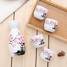 Juego de tazas de cerámica de Japón, juego de ollas de Sake japonés Vintage, 5 unids/lote 2024 - compra barato