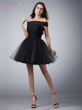 Black Party Homecoming Dresses A-line Strapless Short Mini Organza Backless Elegant Cocktail Dresses 2024 - buy cheap