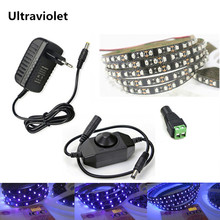 1m 2m 3m 4m 5m Set DC12V Ultraviolet SMD 3528 395-405nm UV Purple Waterproof Strip Light 60led 120led Black PCB UV Flexible Lamp 2024 - buy cheap