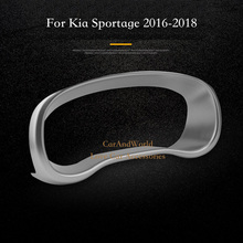 For KIA Sportage 2016 2017 2018 Central Dashboard frame Cover Interior Console Instrument Speedometer Trim Chrome Car Accessory 2024 - buy cheap