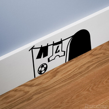 Cute 3D Mouse Holes Football Shirts Vinyl Sticker Wall Decals Kids Room Home Decor Poster House Decoration Wallpaper 2024 - buy cheap