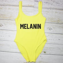 Sexy Swimwear Women One Piece Swimsuit MELANIN High Cut Bathing Suit Black Monokini Bodysuit One Piece Swimsuits Bodysuits 2024 - buy cheap