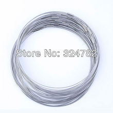 18 Inch 50PCS/LOT silver Stainless Wire Cable 1MM Steel Chain Cord Necklace Screw Clasp for European Free shipping 2024 - buy cheap