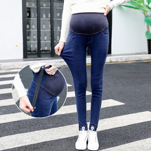 Новый для беременных хорошее Эластичные леггинсы Высокая талия регулируемые подтяжки брюки для беременных как джинсы Леггинсы для беременных Для женщин 2024 - купить недорого