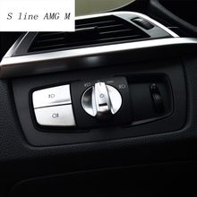 Estilo do carro para bmw x1 f48 x5 f15 x6 f16 botões interruptor do farol quadro decorativo capa interior adesivos guarnição acessórios automóvel 2024 - compre barato