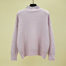 Nova moda 2021 feminina outono inverno bordado marca camisola pullovers quente malha camisolas pulôver senhora 2024 - compre barato