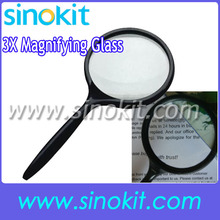 Free Shipping Wholesales 3X Hand-held Reading Magnifying Glass 86043 2024 - buy cheap