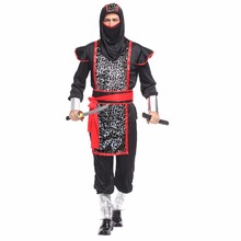 Shanghai Story Halloween Cool Man Stealth Ninja Costumes With Armor Japanese Samurai Suit Japanese Ninja Costume 2024 - buy cheap