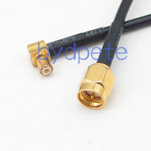 Cable SMA male plug to MCX male plug right angle RG174 RF Jumper pigtail 4inch~10FT 2024 - buy cheap