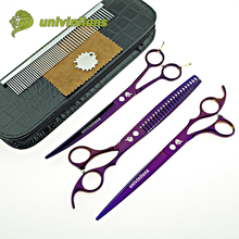 8" univinlions dog groomer pet scissors dog grooming scissors set professional horse clippers trimming animal hair scissors kit 2024 - buy cheap