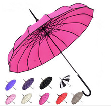 Paraguas de Pagoda para hombre y mujer, sombrilla de Sol de mango largo, recta, a la moda, para Golf, 10 colores 2024 - compra barato