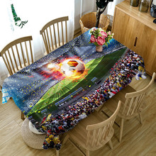Toalha de mesa decorativa 3d de algodão, toalha de mesa de mesa para cozinha e casa 2024 - compre barato