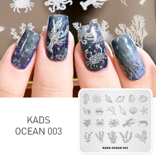 KADS Ocean 003 Style Nail Stamp Design  Various Cute Sea Fish Template Image For DIY Nail Art Stamping Plate 2024 - buy cheap