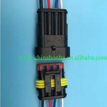 PcsTyco-arnés de cable para vehículos y motocicletas, conector macho y hembra de 4 pines, resistente al agua, 50/100-1, 282106-1, 5/10/20/282088 2024 - compra barato