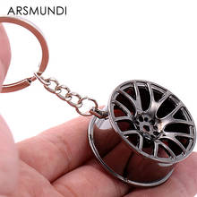 Metal Keychain Cool Luxury Wheel Hub Key Ring Fit For Car BMW VW Audi Toyota Honda Ford Key Holder Accessories Car Styling 2024 - buy cheap